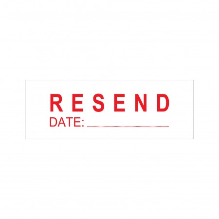 Resend Date Stock Stamp 4911/157 38x14mm